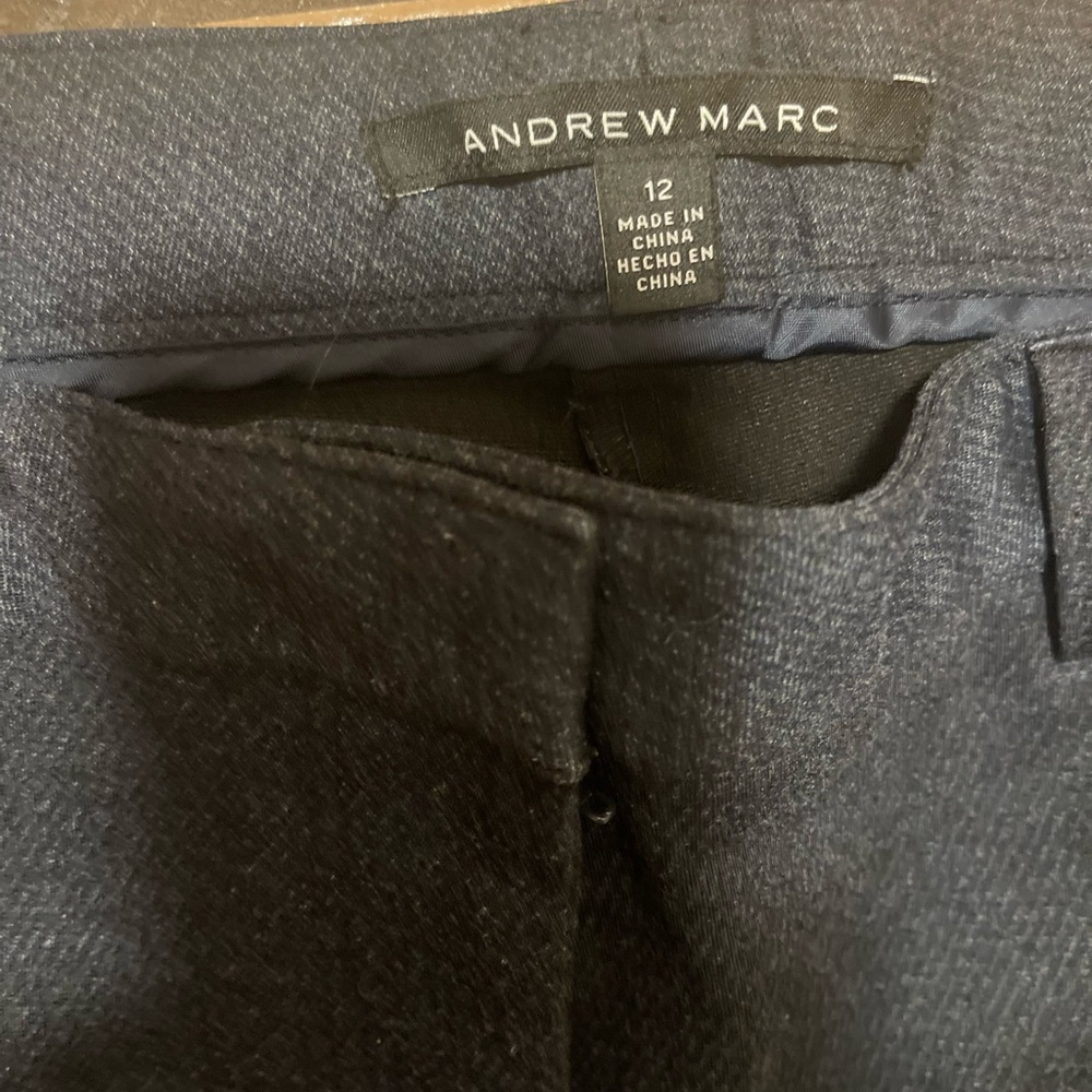 Andrew Marc Charcoal Trousers dress pants slacks - Picture 3 of 3